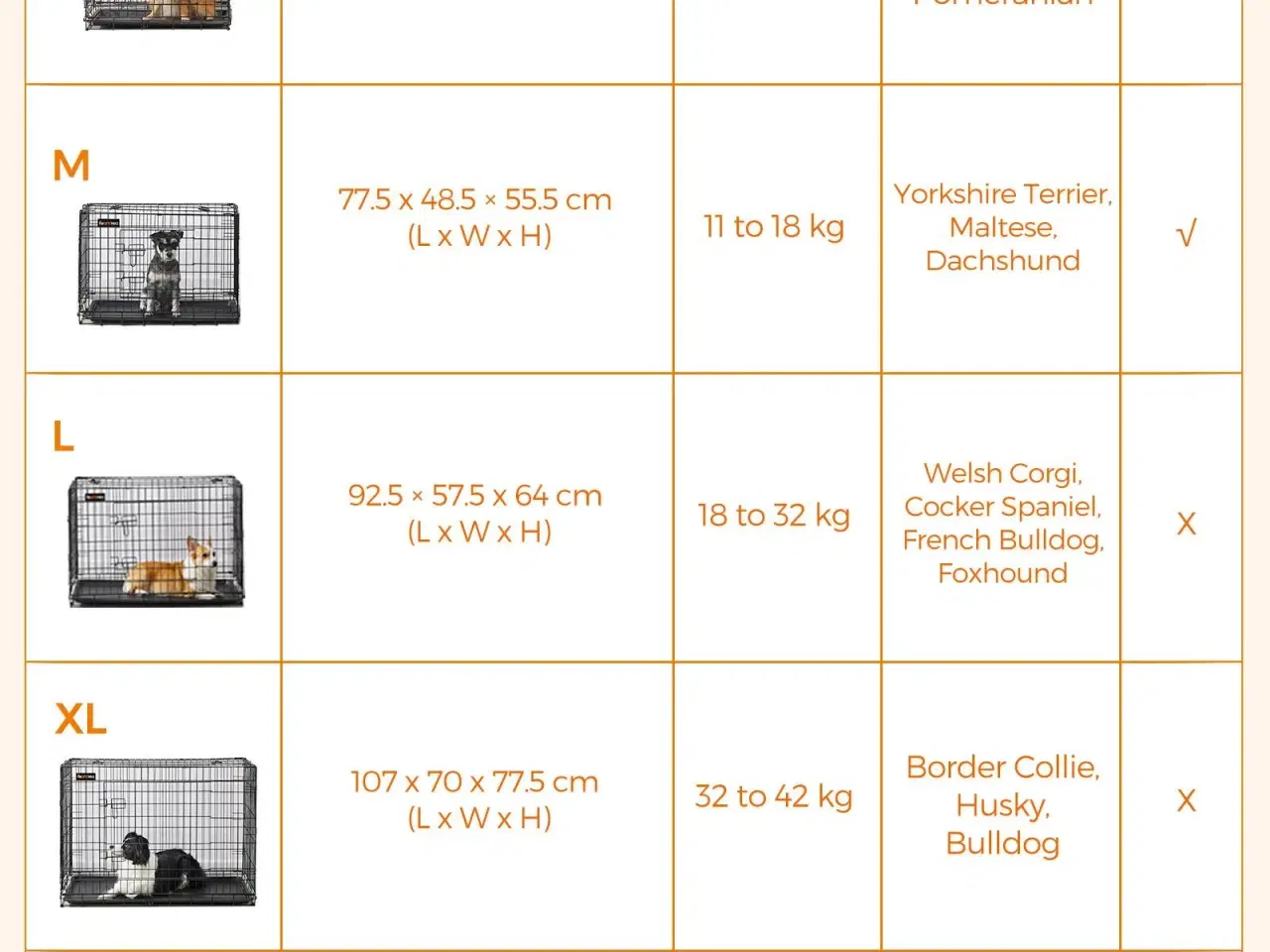 Billede 6 - Foldbart hundebur, XL 107 cm med 2 døre – sort (PPD42H)
