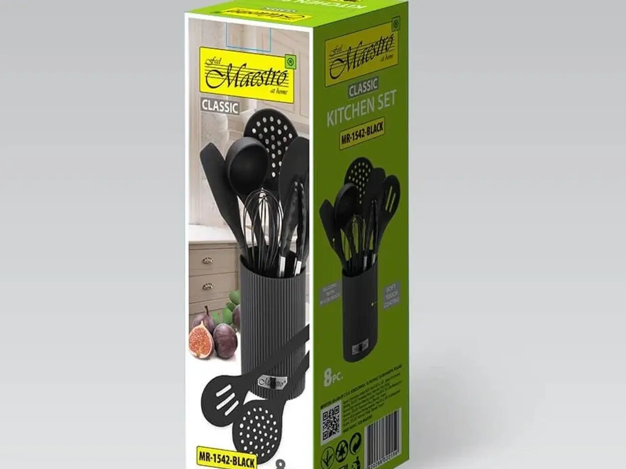 Billede 6 - Køkkenredskabssæt Maestro MR-1542, 8 dele, sort silikone