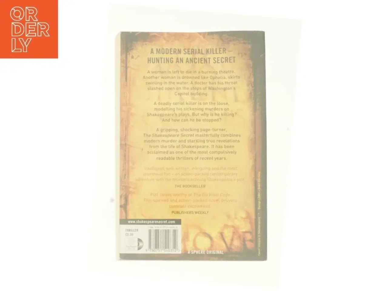 Billede 2 - The Shakespeare Secret : Number 1 in Series by J. L. Carrell af J L Carrell (Bog)