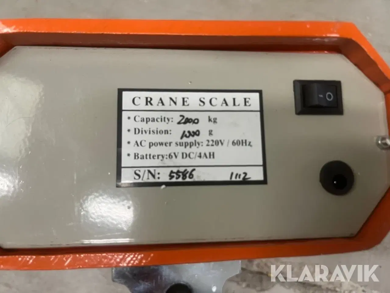 Billede 8 - Kranvægt Crame Scale 2T 1 styk