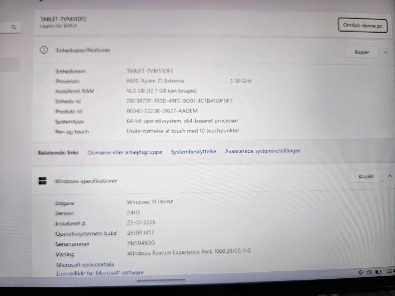 Billede 2 - Lenovo Legion Go S 8.8"