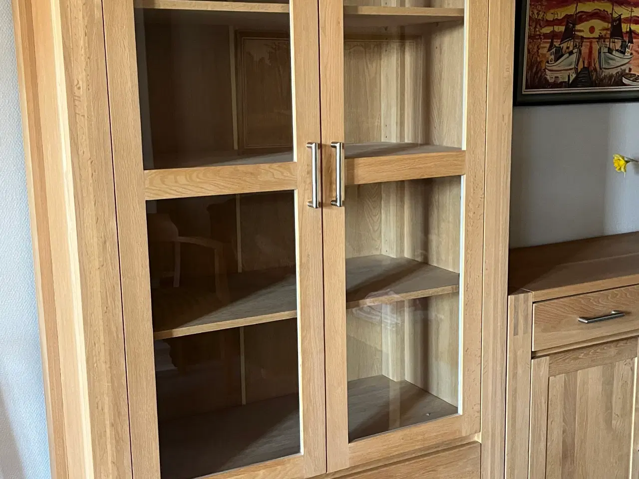 Billede 1 - Spisestuemøbler Sæbebehandlet Eg 