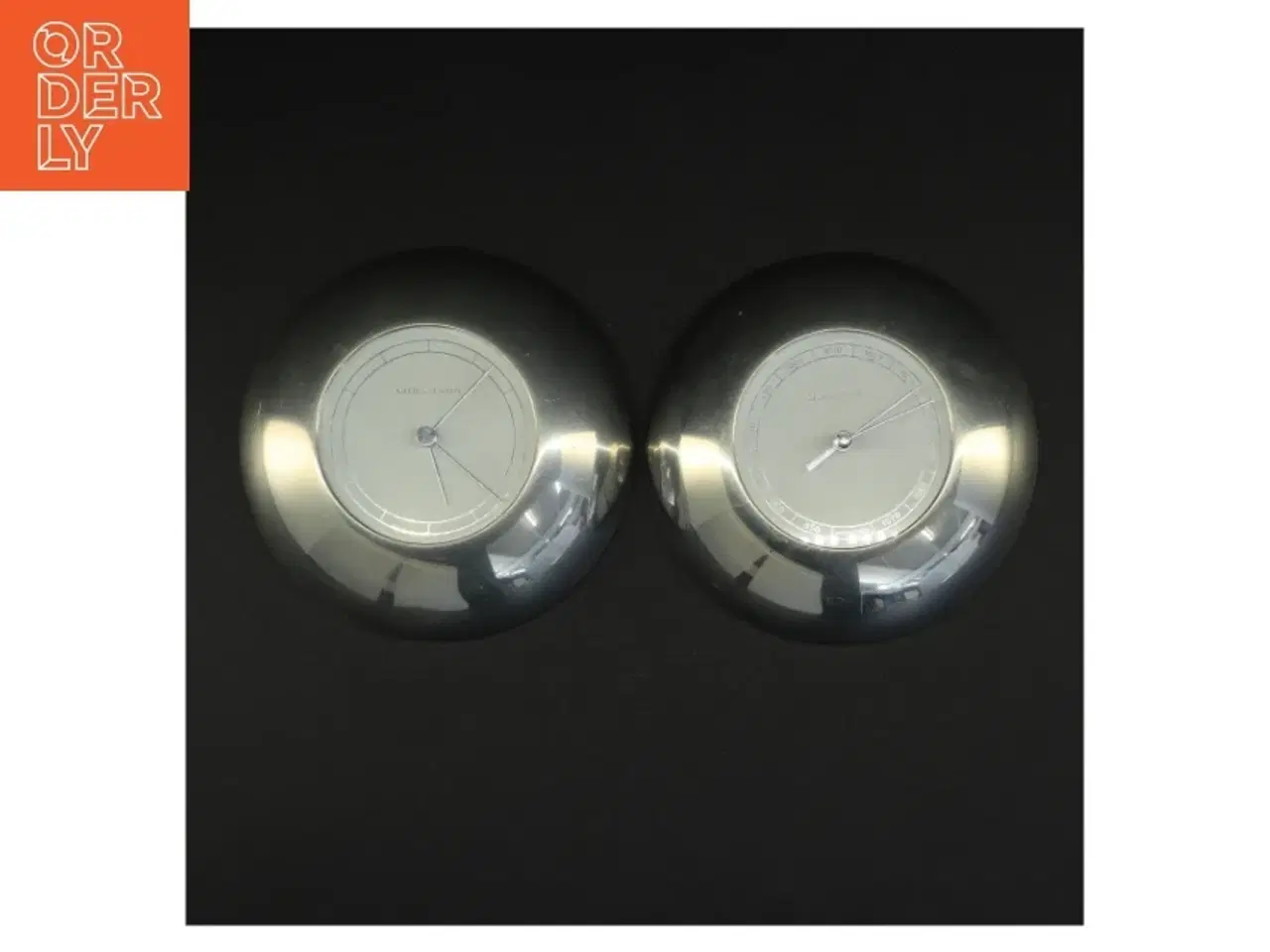 Billede 1 - Georg Jensen vægur og trykmåler fra Georg Jensen (str. Diameter 14 cm h 3 cm)
