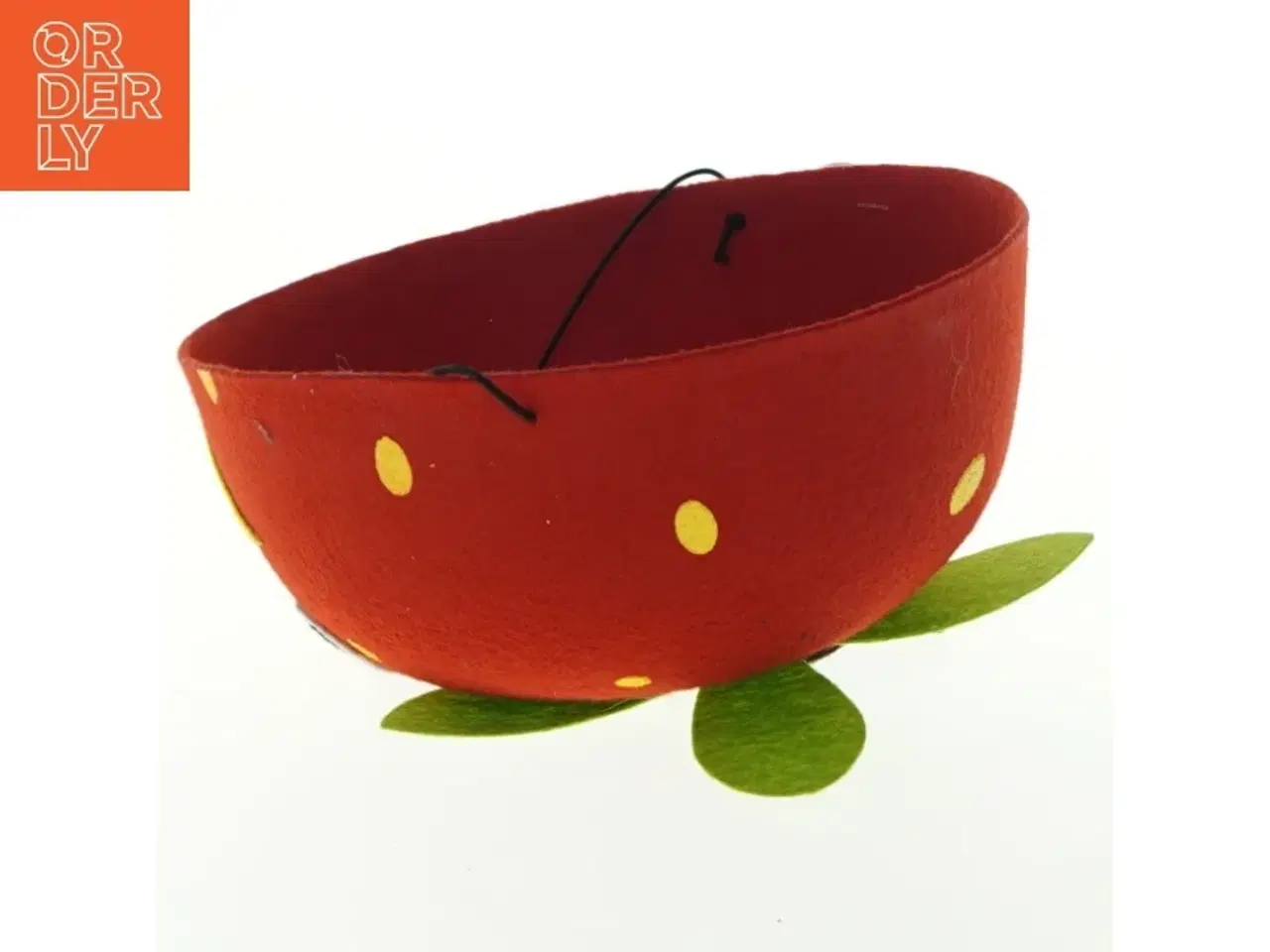 Billede 3 - Filt jordbær hat fra Salling (str. 18x9 cm)