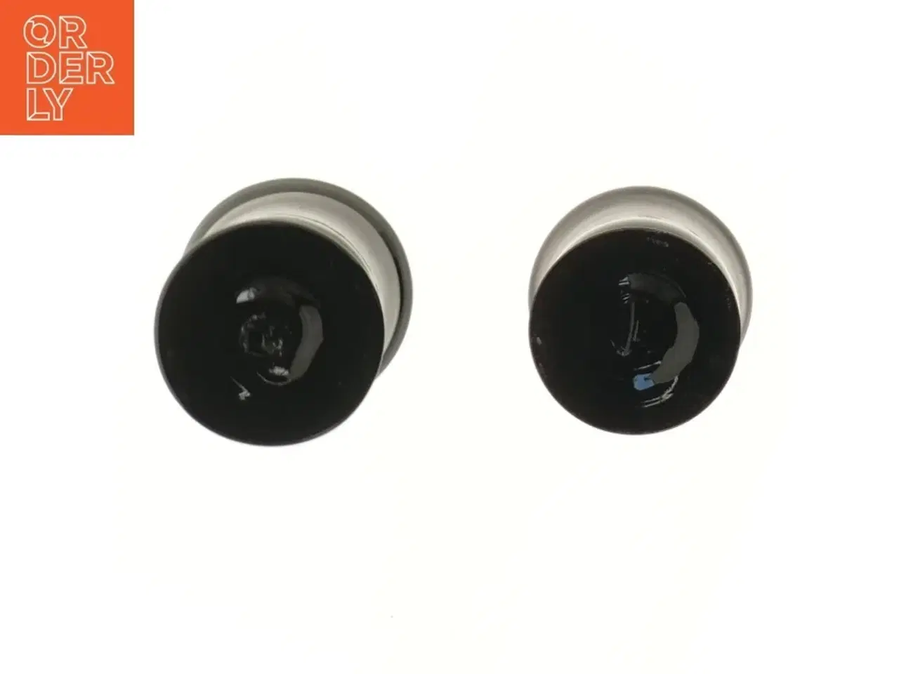 Billede 2 - Glasdekoration (str. 2 stk Ø 6,5 cm længde 10 cm)