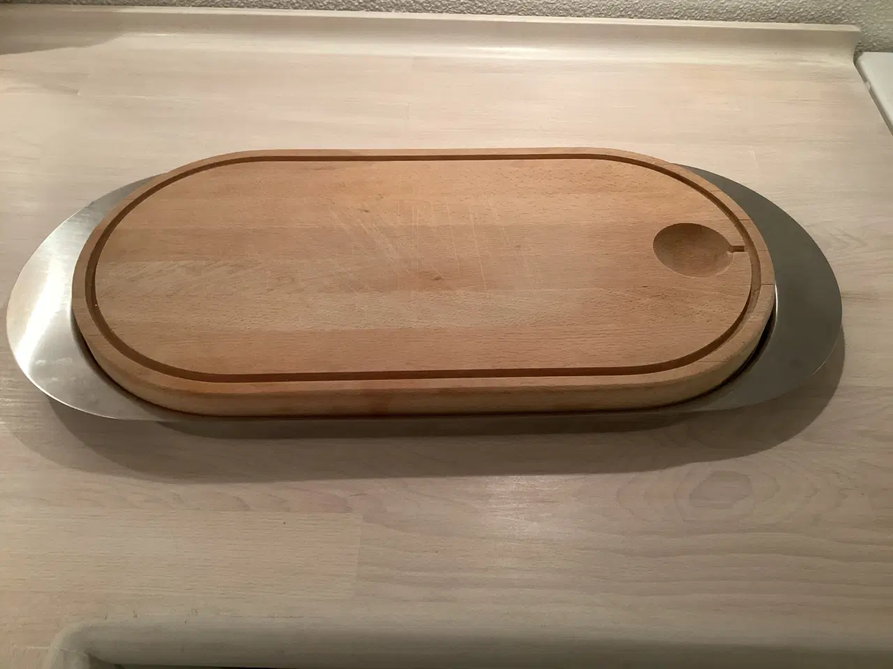 Billede 3 - Stelton Fiskefad med drypbakke og skærebræt