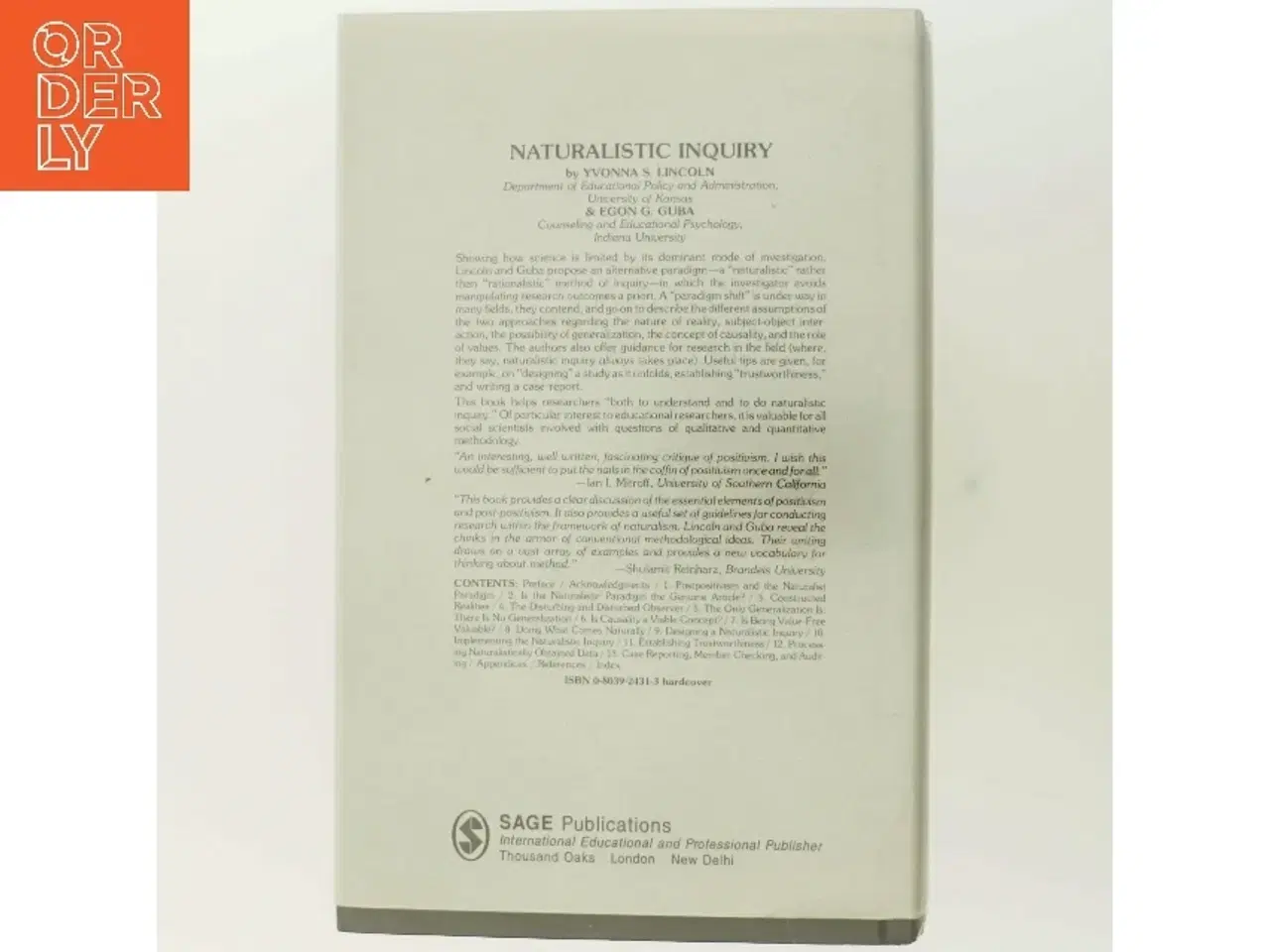 Billede 3 - Naturalistic Inquiry bog