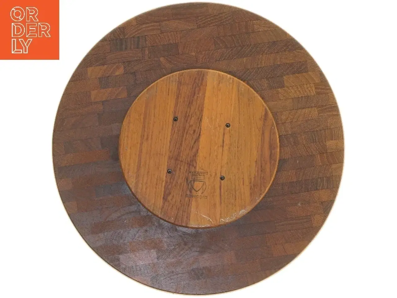 Billede 3 - Rund drejebakke i træ fra Digsmed (str. Ø 37 cm)