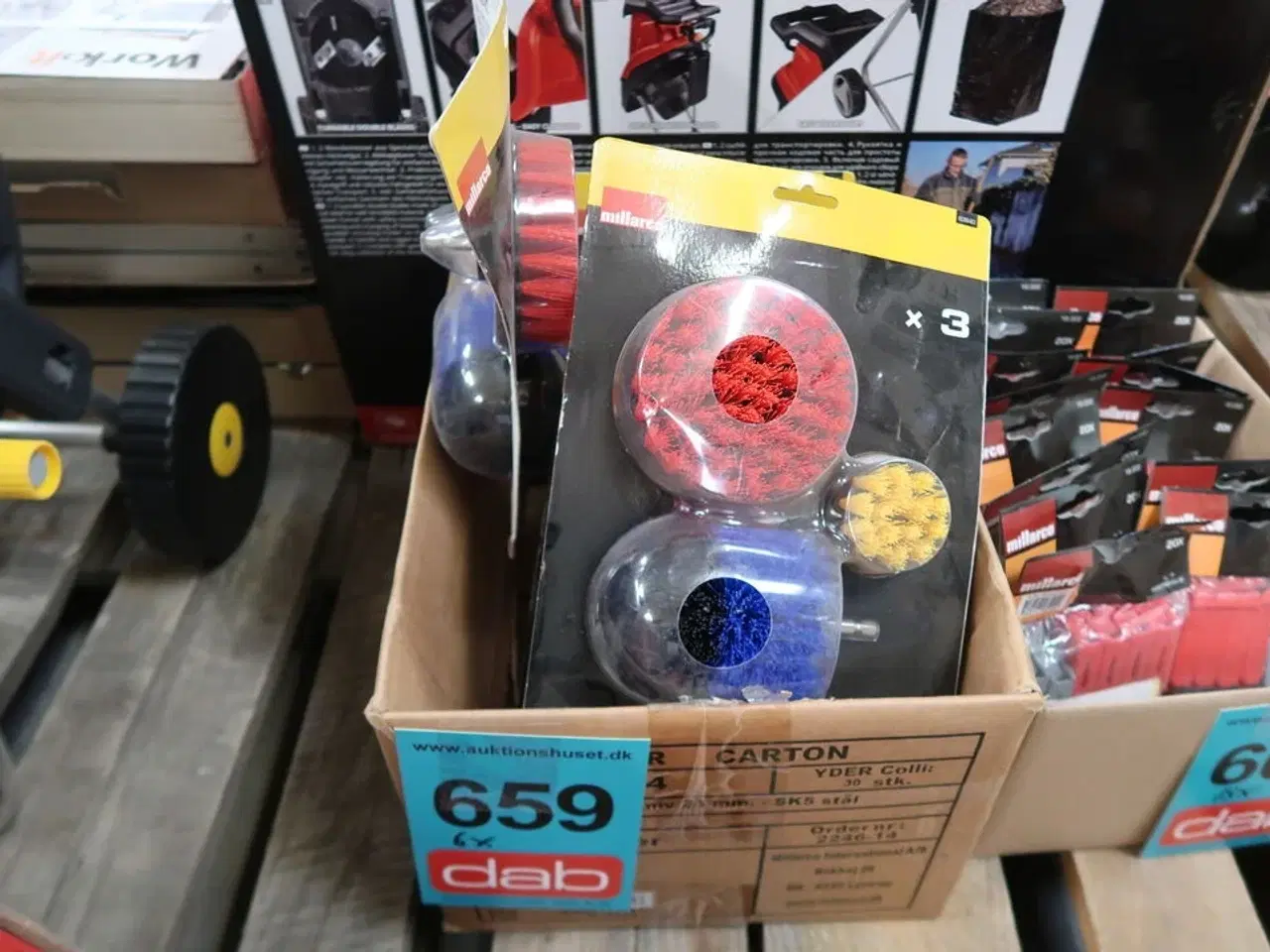 Billede 2 - 6 pk. Rengørings børster til boremaskine, 3 stk