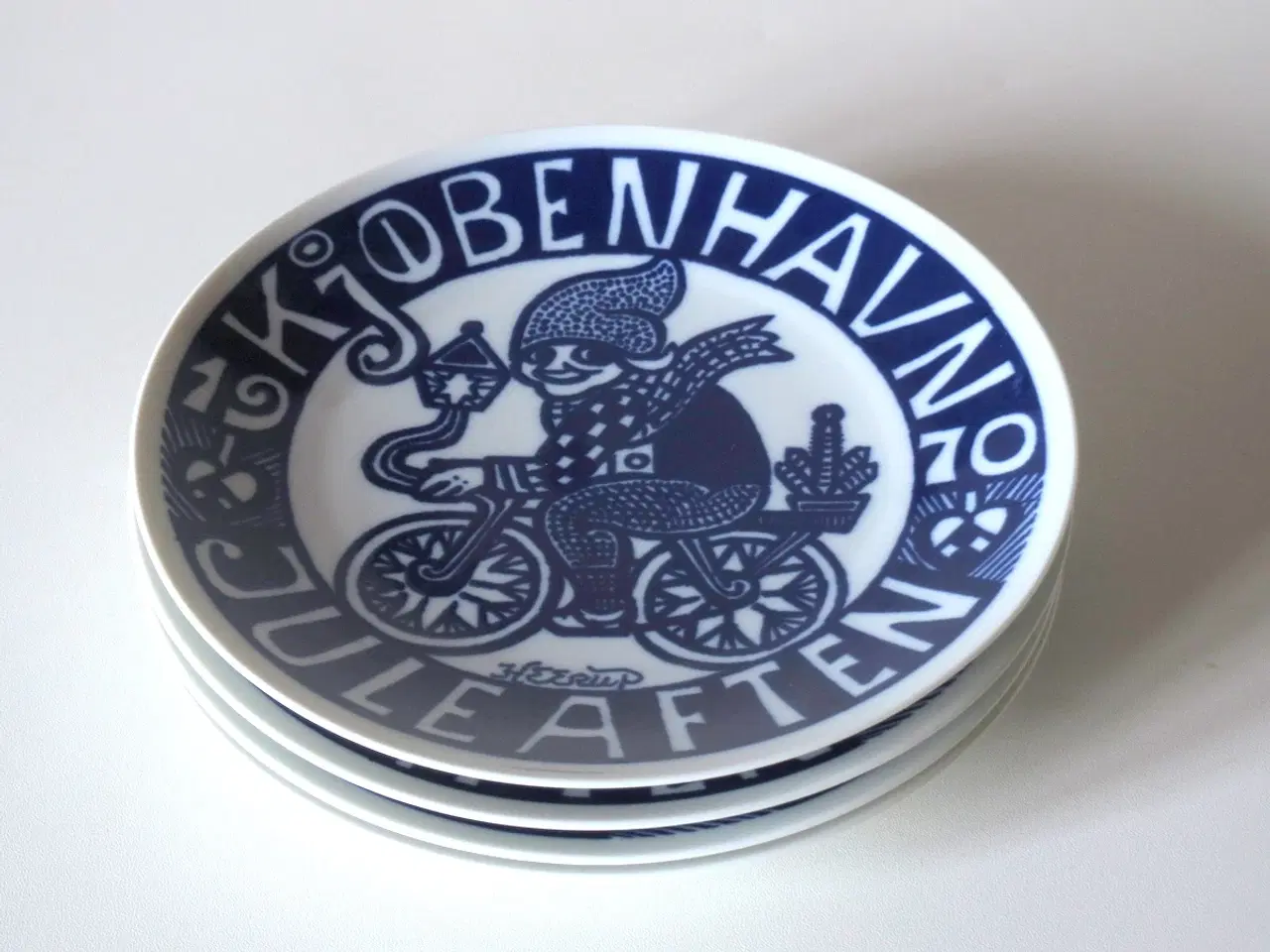 Billede 1 - 4 Heerup kunstnerplatter jul 1970