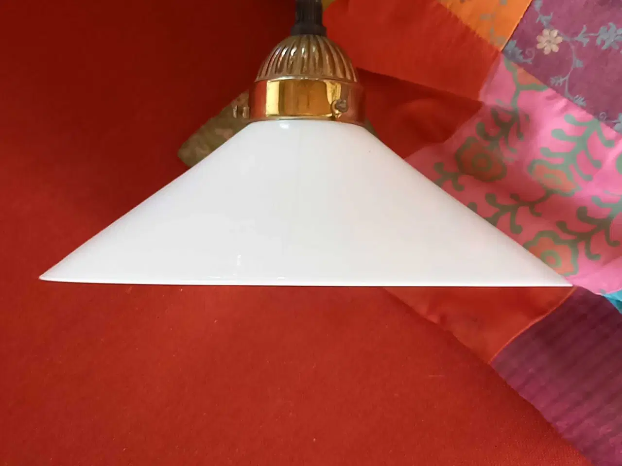 Billede 5 - Skomagerlampe med glasskærm 