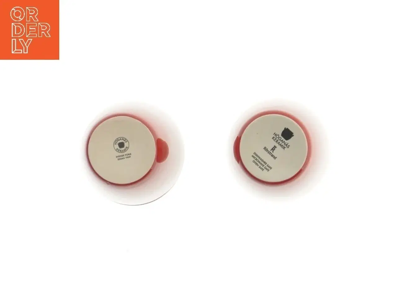 Billede 4 - Røde opbevaringskrukker med trælåg fra Hgan&#228;s (str. 12 cm)