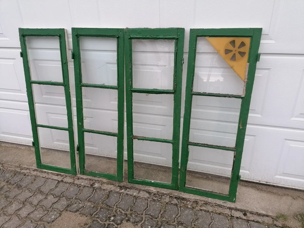 Billede 16 - Gamle Vinduesrammer med Enkeltglasruder Stykp.fra