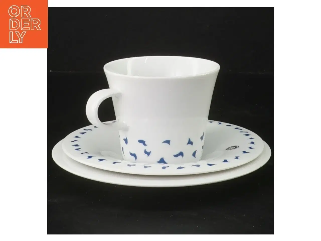 Billede 1 - Odgård søholm Porcelænskop og underkop sæt fra Søholm (str. Ø 16,5 og 15 og 8,5 cm)