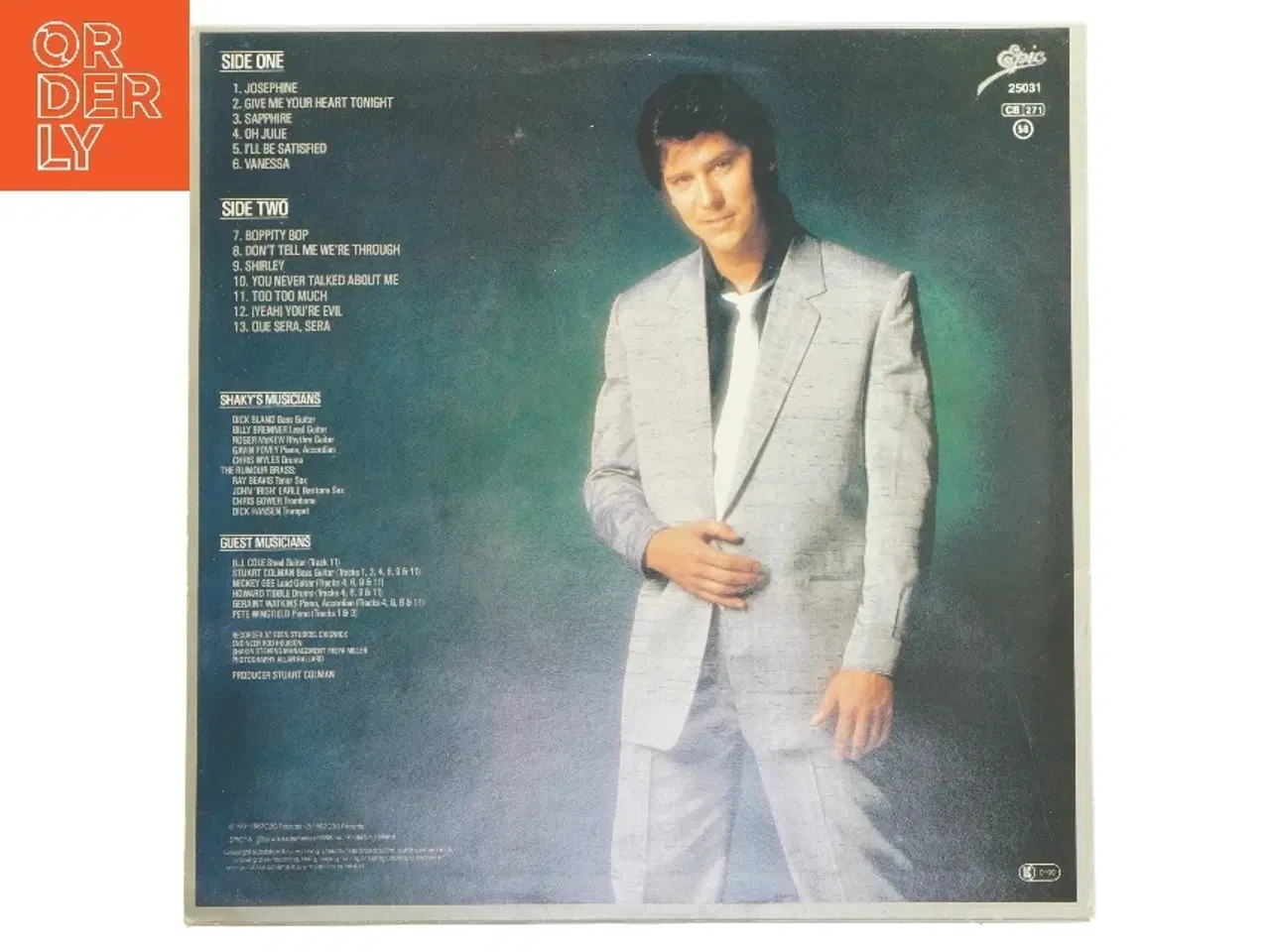 Billede 2 - Shakin&#39; Stevens album - Give Me Your Heart Tonight fra Epic