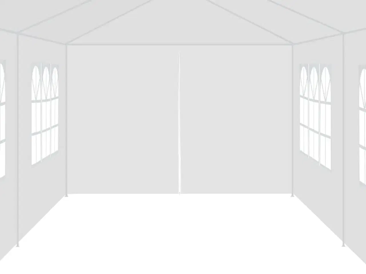 Billede 3 - Havefesttelt 3 x 12 m hvid