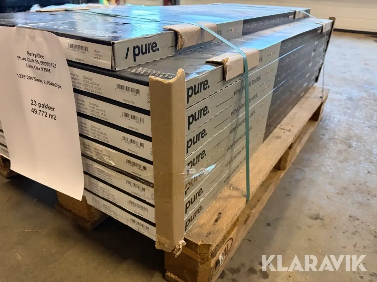 Billede 9 - Vinylgulv BerryAlloc Pure click Lime Oak 23 styk