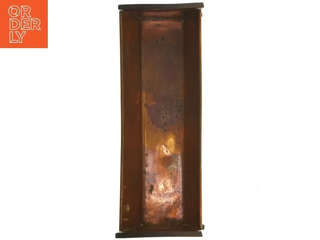 Billede 4 - Retro Teak og Kobber metal kurv (str. 29 cm)