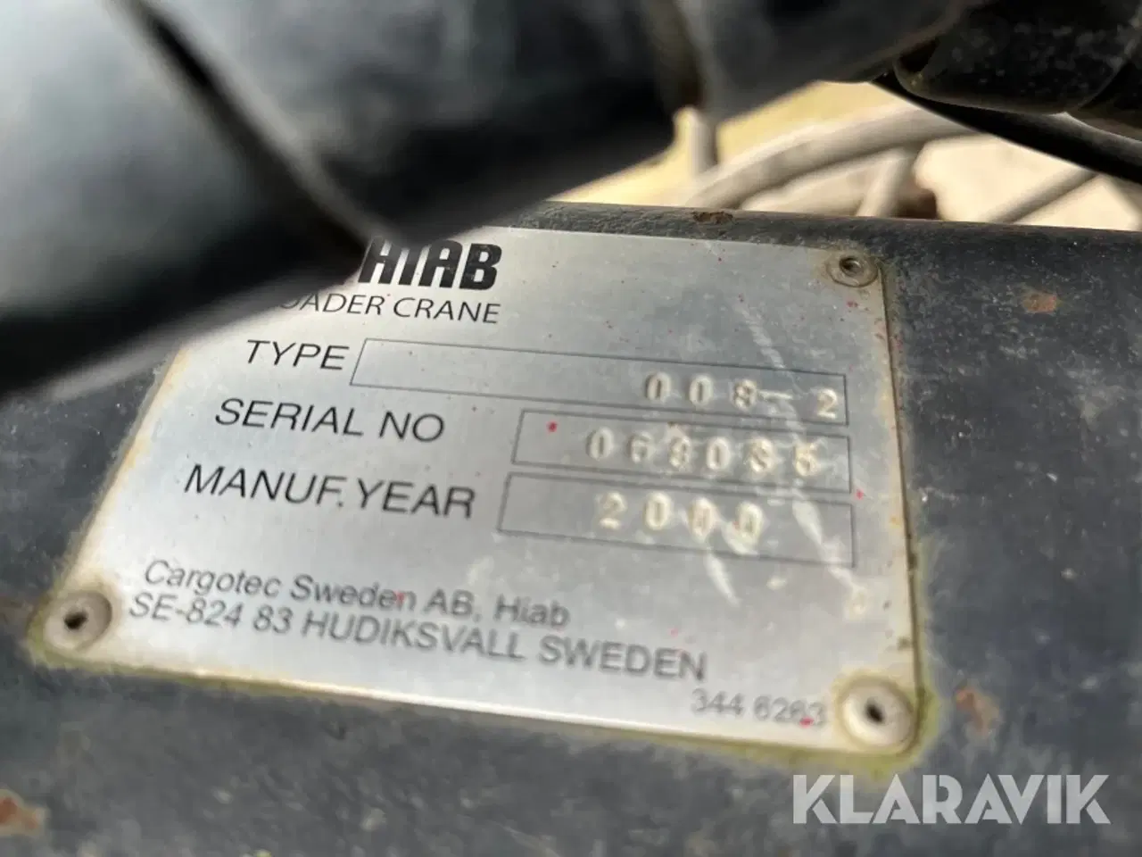 Billede 5 - Lad kran Hiab 008T