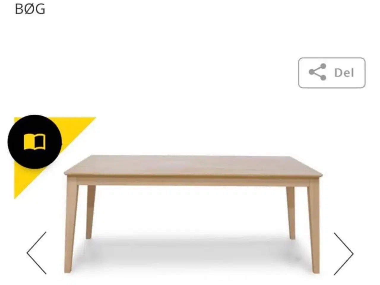 Billede 1 - Spisebord i bøg