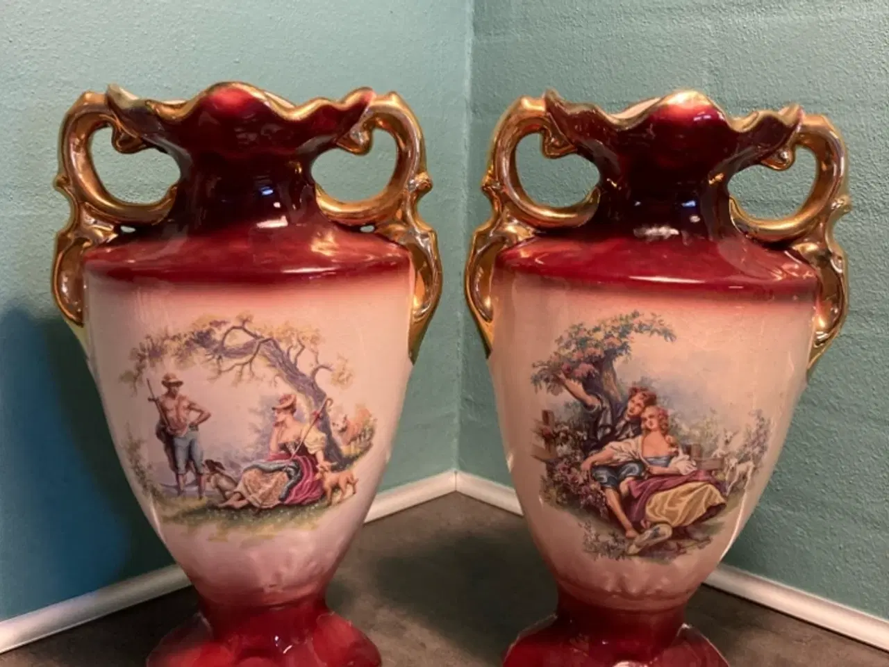Billede 1 - Store gamle fajance vaser