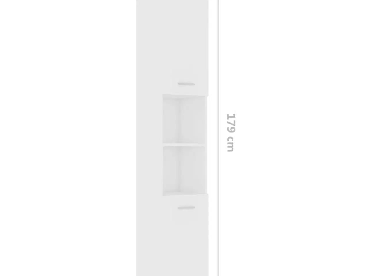 Billede 8 - Badeværelsesskab 30x30x179 cm spånplade hvid