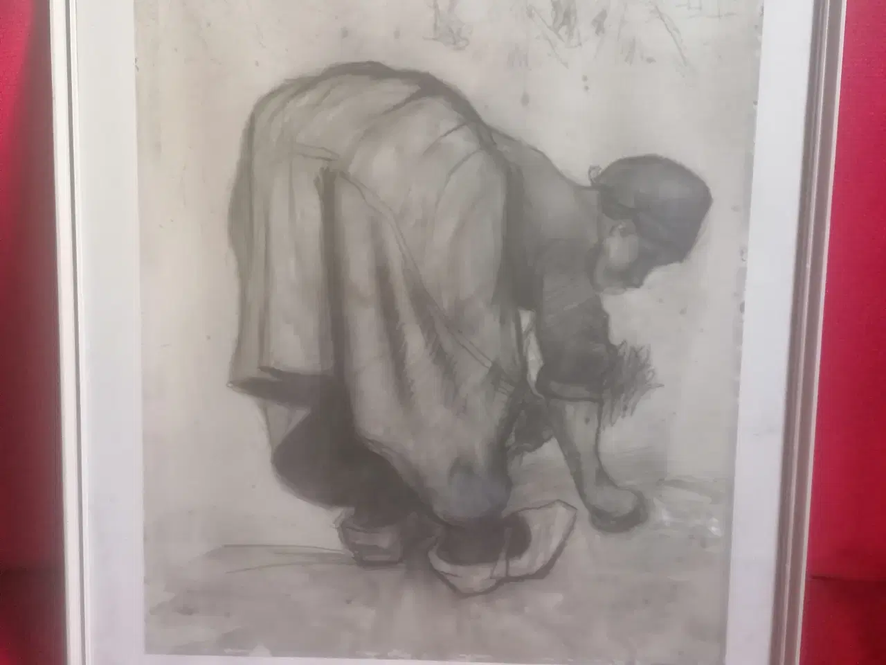 Billede 7 - Plakat,Vincent van Gogh -Woman gleaning 1885