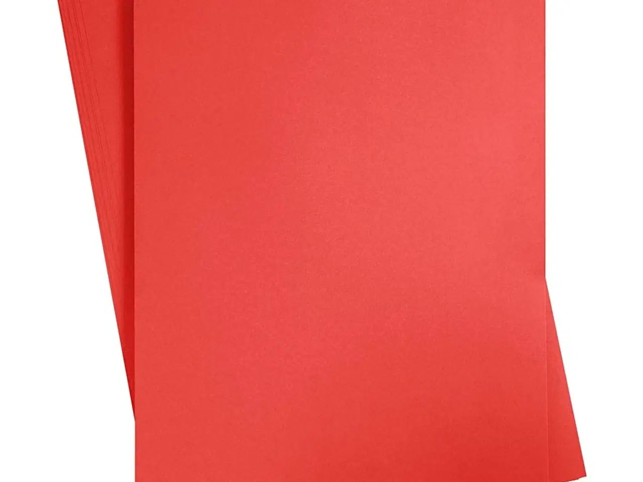 Billede 1 - Rød A2 Karton 180 g - 10 ark til kreative projekter