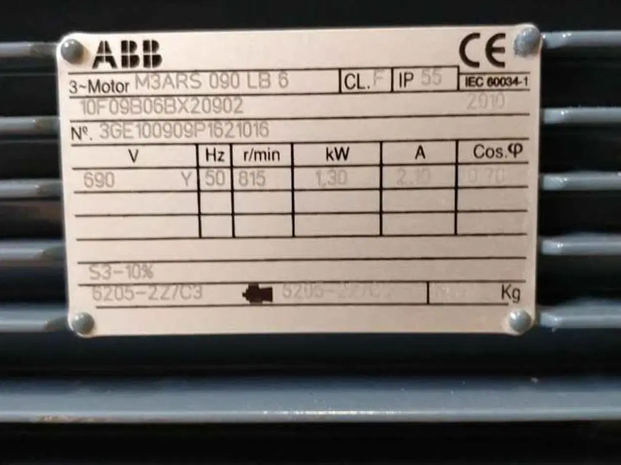 Billede 2 - Elmotor - ABB M3ARF 090 LB 6