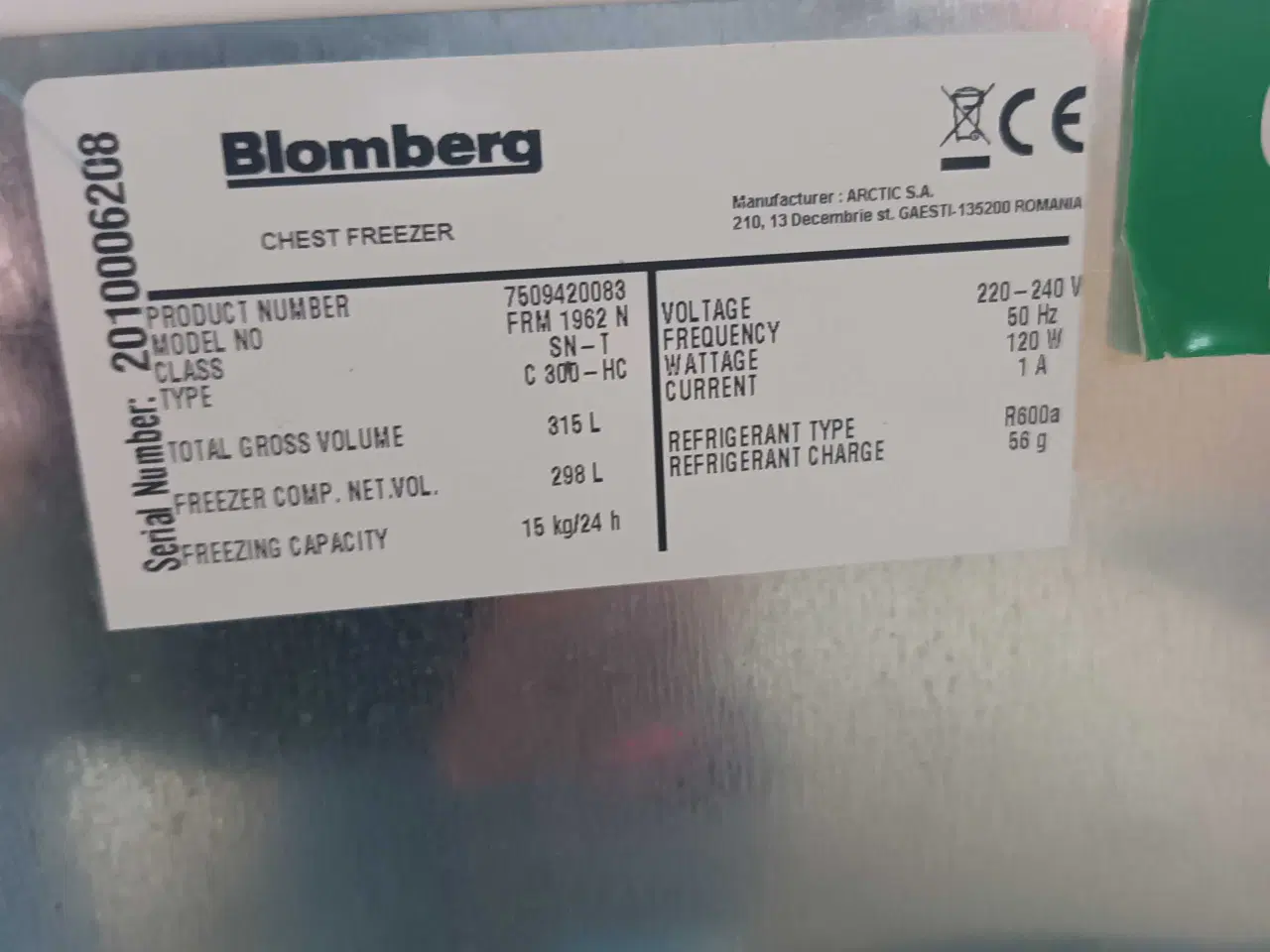 Billede 2 - Kumme fryser