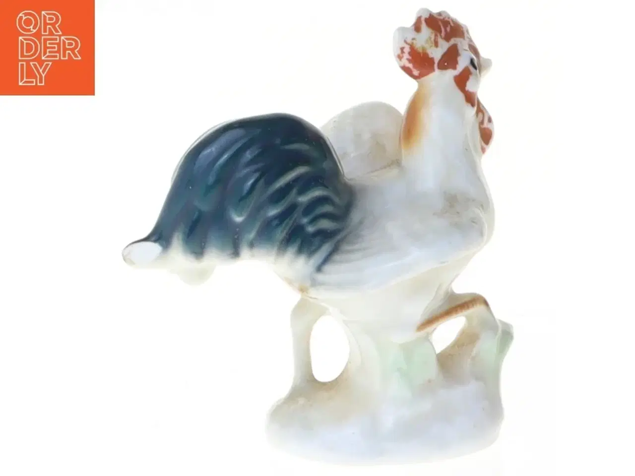 Billede 1 - Porcelænshane figur (str. 6 cm)
