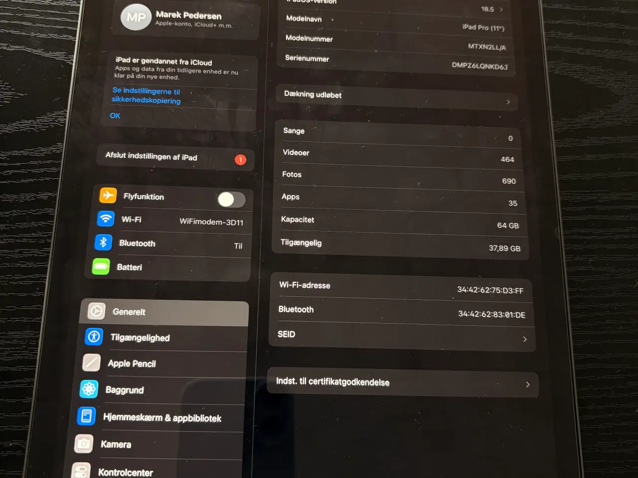 Billede 2 - IPad Pro 11 