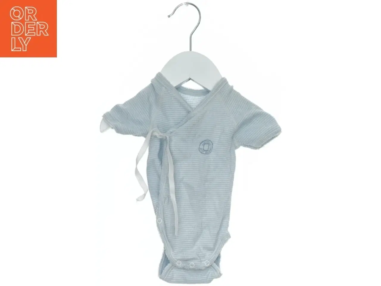 Billede 1 - Lyseblå bodystocking med korte ærmer fra Petit Bateau (str. 62)