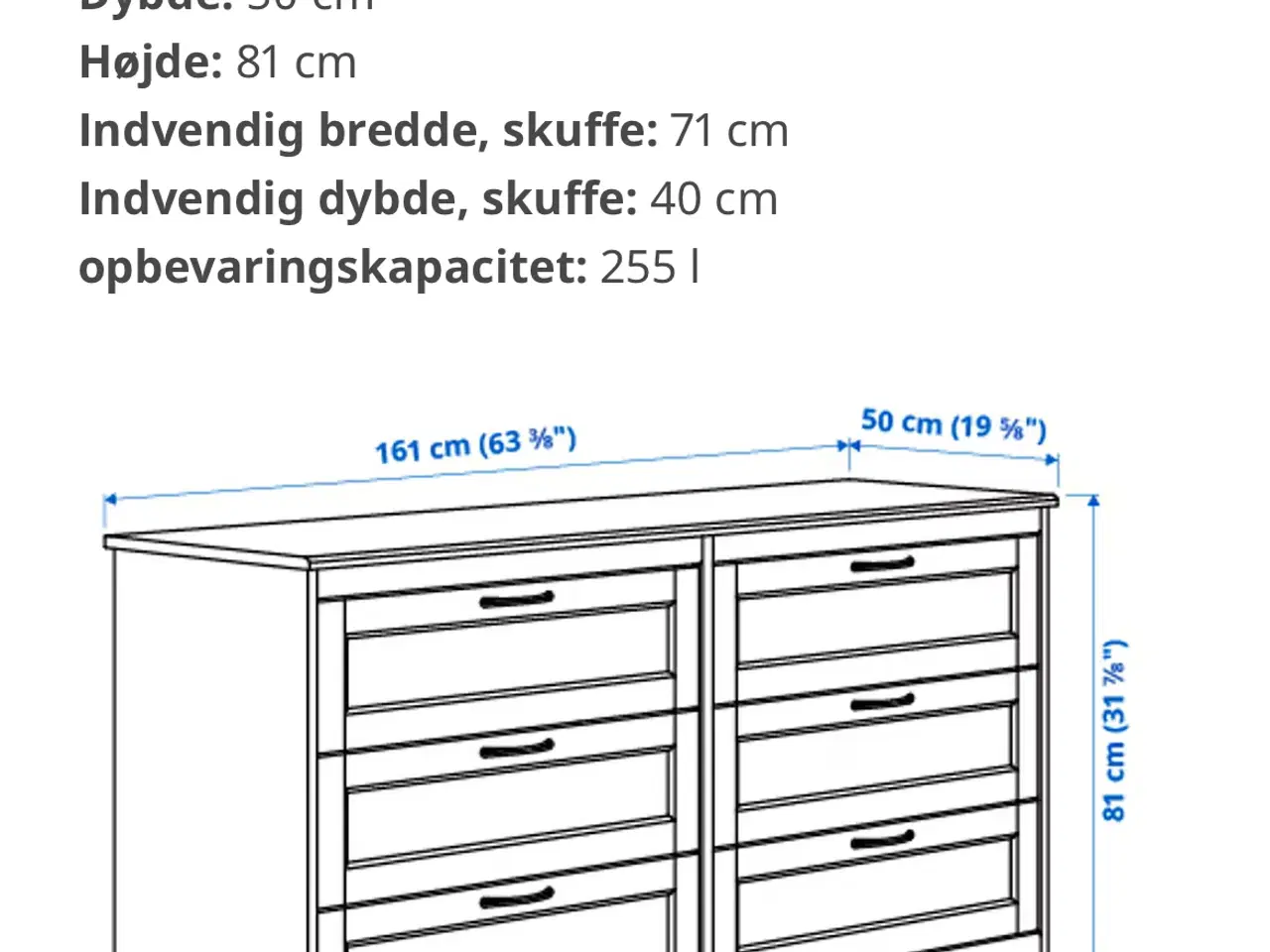 Billede 3 - Songesand kommode