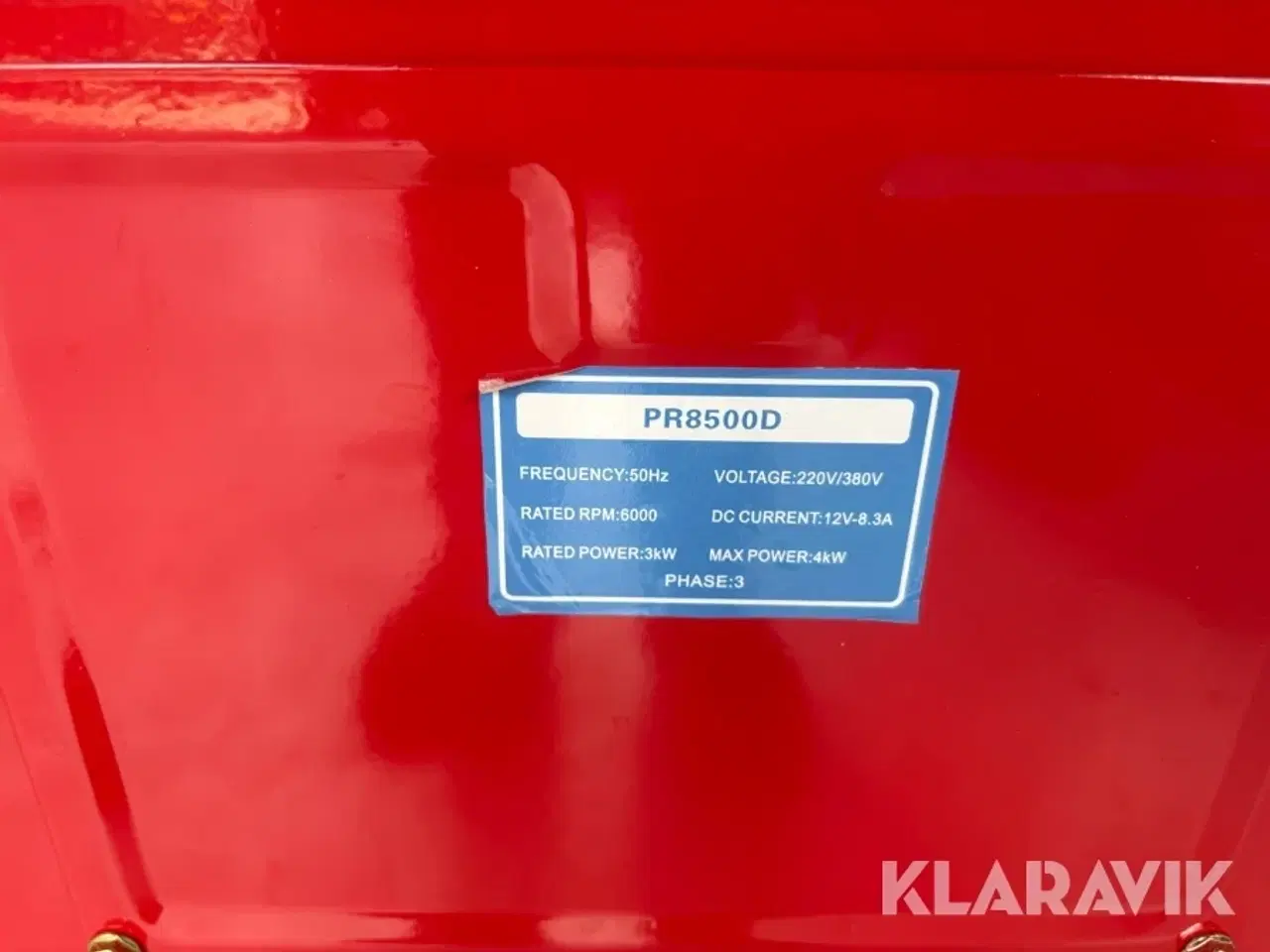 Billede 9 - Generator Walter Stahl PR8500D