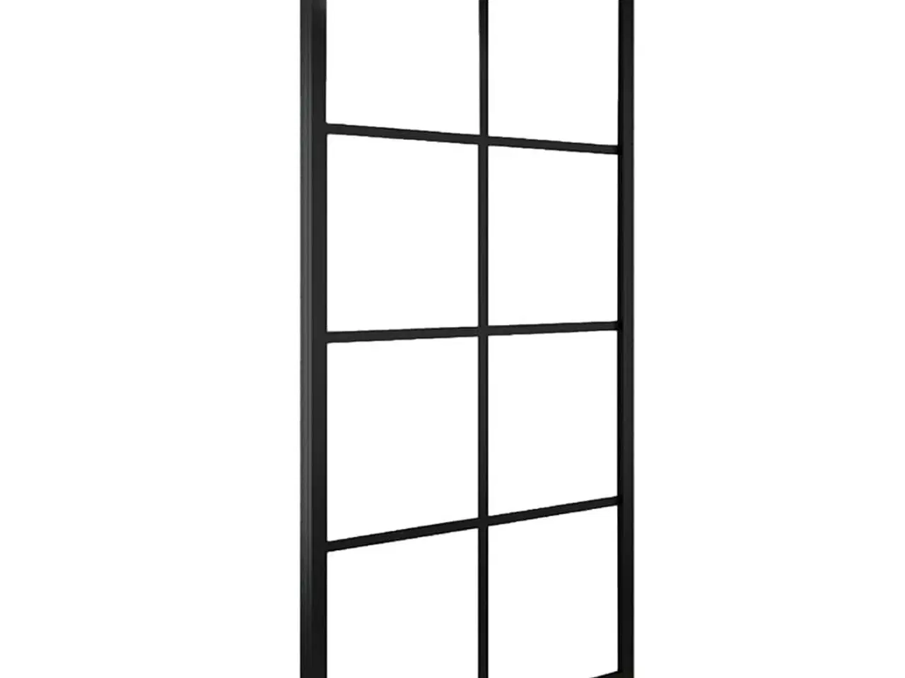 Billede 2 - Skydedør 102,5x205 cm aluminium og sikkerhedsglas sort