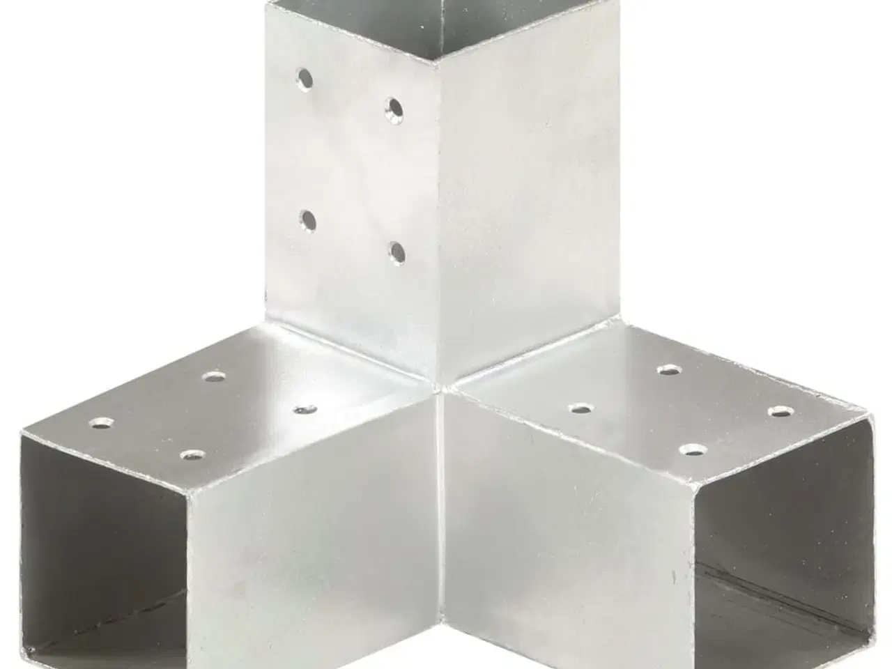 Billede 3 - Stolpebeslag Y-form 4 stk. 71x71 mm galvaniseret metal