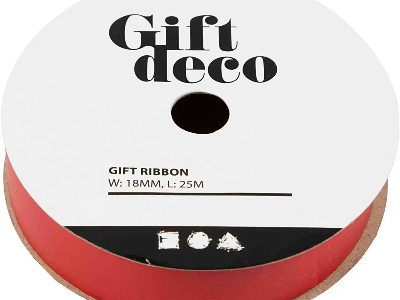 Billede 1 - Elegant Rødt Gavebånd 18 mm x 25 m - Høj Kvalitet