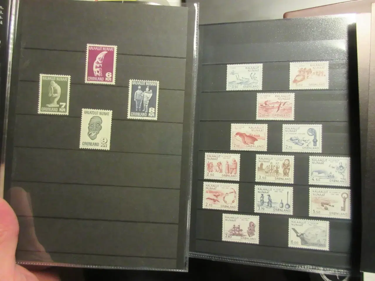 Billede 2 - Grønland særmapper med postfriske frimærker
