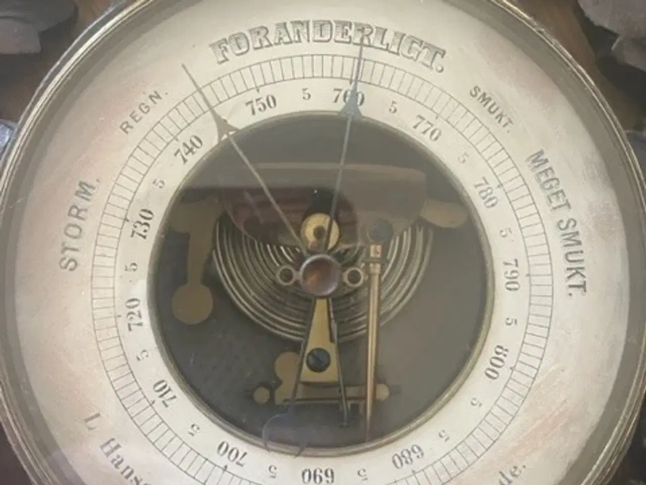 Billede 2 - Antikt barometer