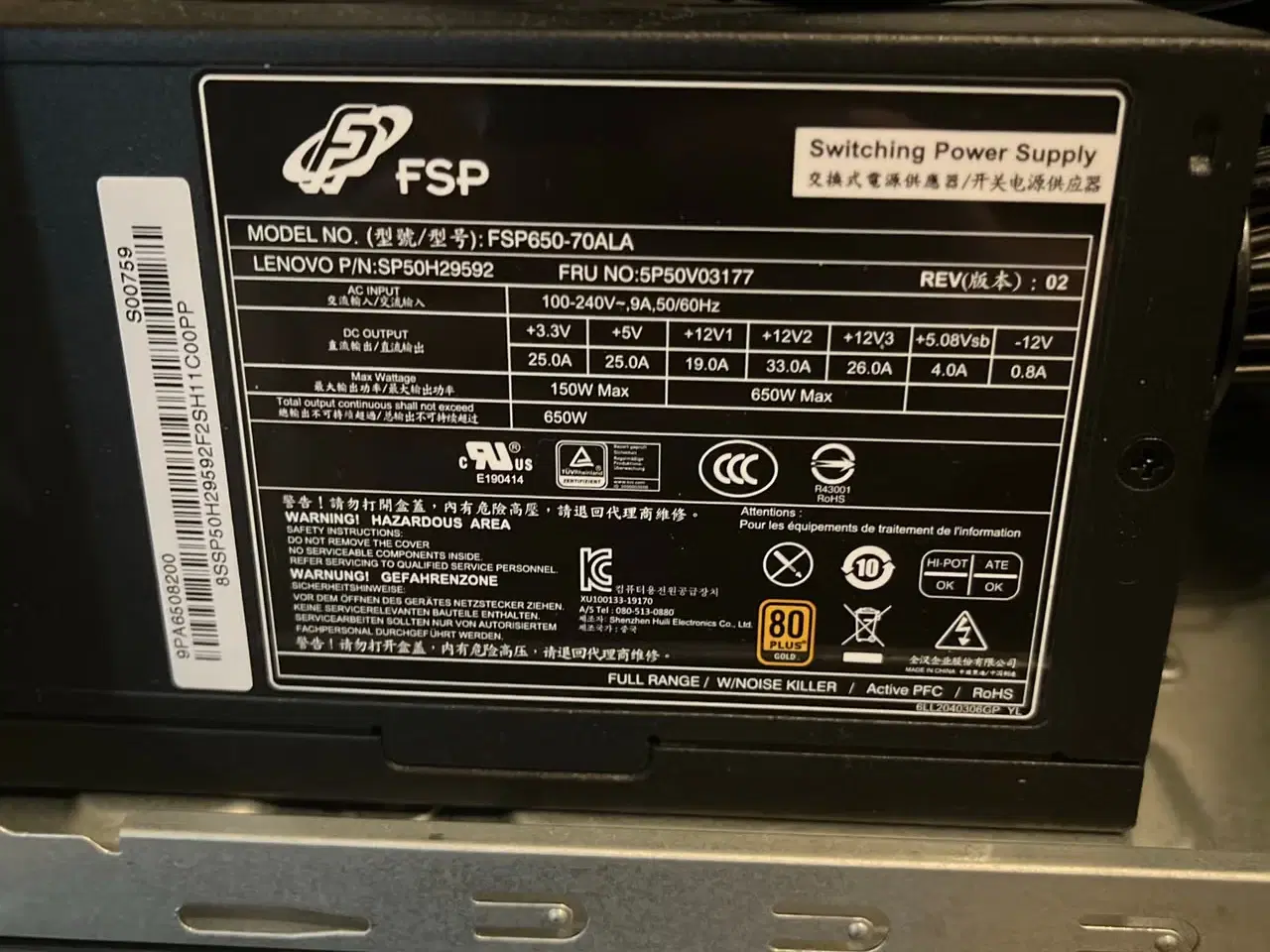 Billede 4 - Lenovo Legion PC-kabinet sort