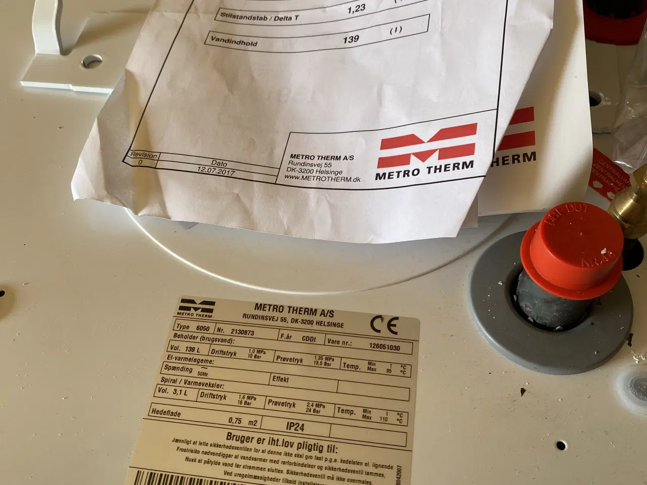 Billede 1 - Varmtvandsbeholder Metro Therm 6050 139liter
