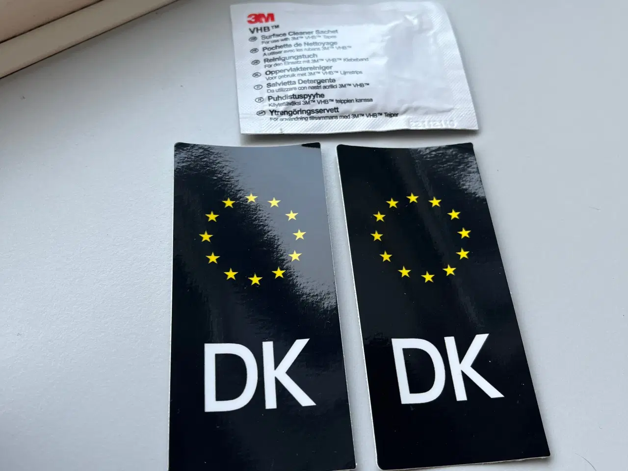 Billede 3 - Sorte DK nummerplade klistermærker
