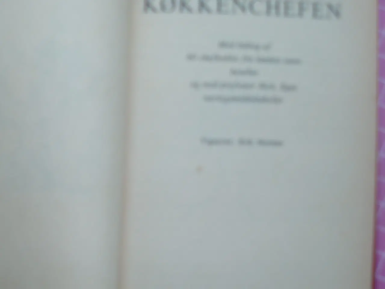 Billede 2 - Køkkenchefen af Bodil M. Begtrup