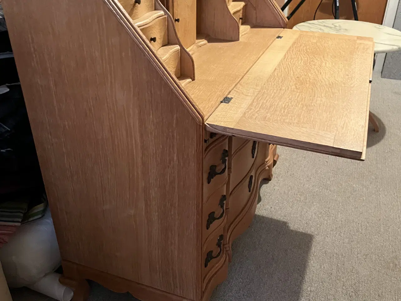 Billede 3 - Chatol i lys eg med flotte detaljer