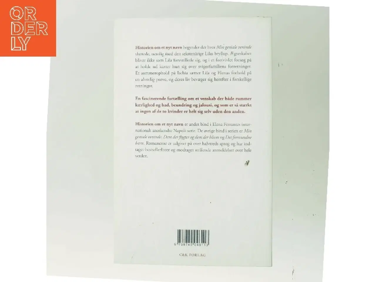 Billede 3 - Historien om et nyt navn : ungdom af Elena Ferrante (Bog)