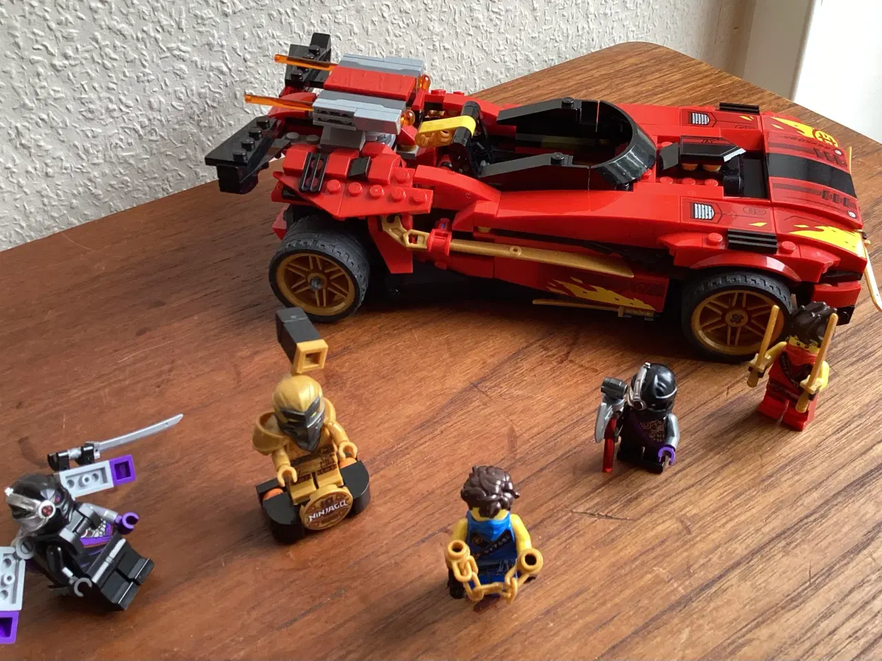 Billede 4 - Lego Ninja bil -køretøj m. skydende bil/motorcykel