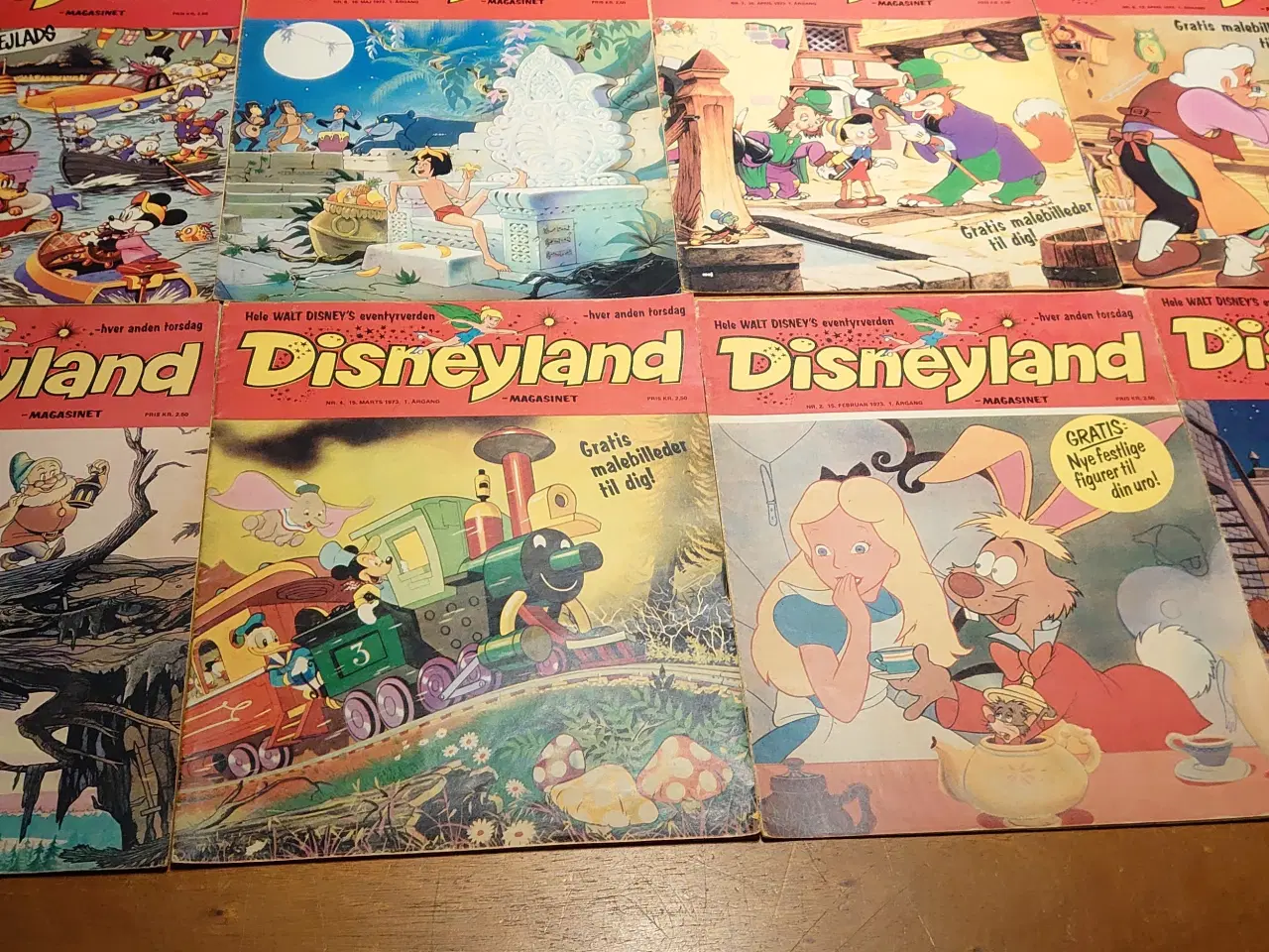 Billede 4 - 12stk Walt Disney"Disneyland- magasinet"1.årg.1973