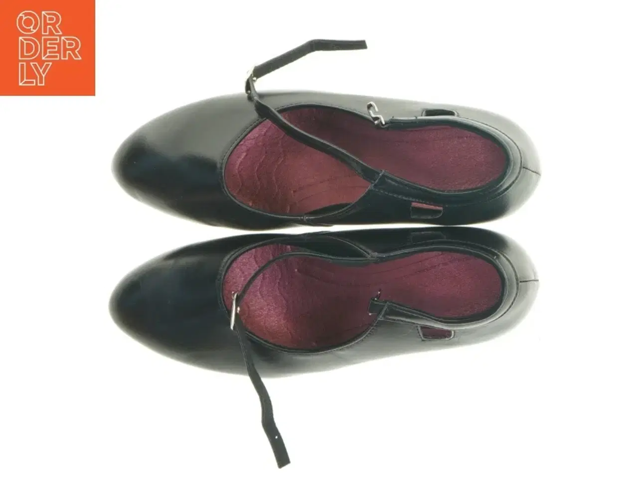 Billede 4 - Sorte dame mary jane sko med hæl (str. 38)