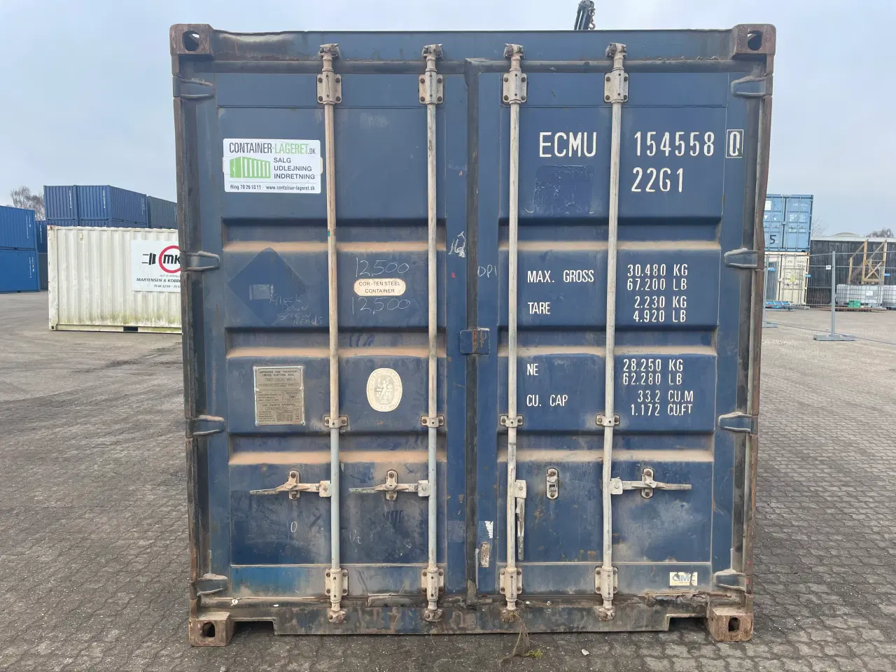 Billede 1 - 20 fods Container - ID: ECMU 154558-0